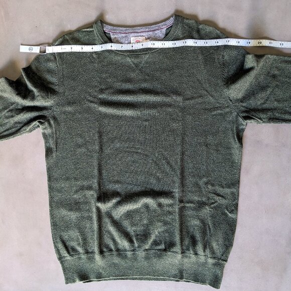 Faherty - Sconset Crew Sweater - Spruce Heather - Small - Picture 15 of 16